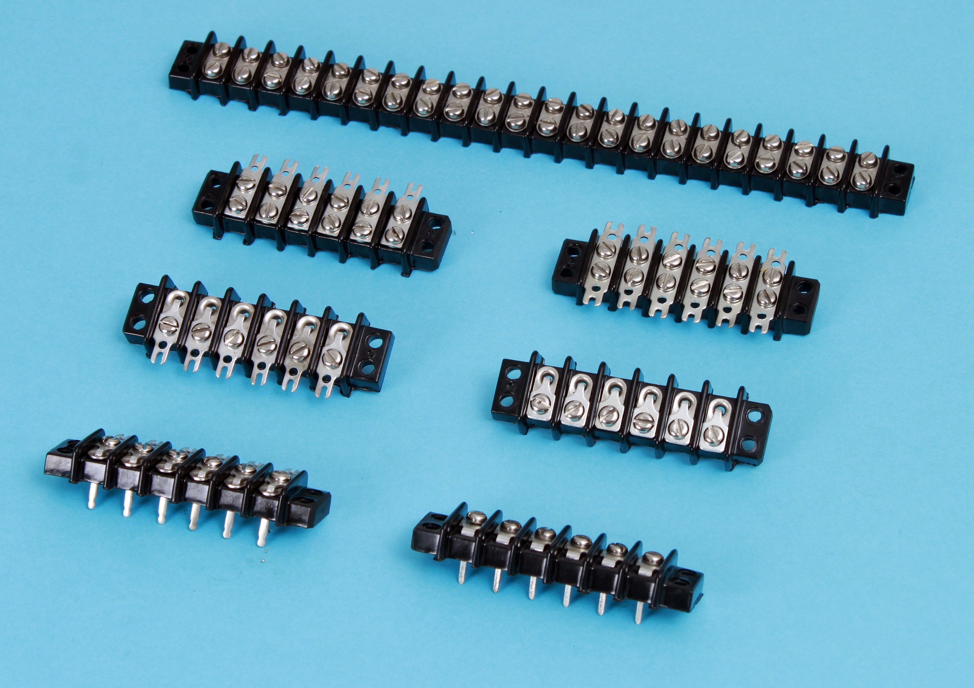 Double Row Barrier Terminal Strips up to 22 Ways - Type BT- 10 Series